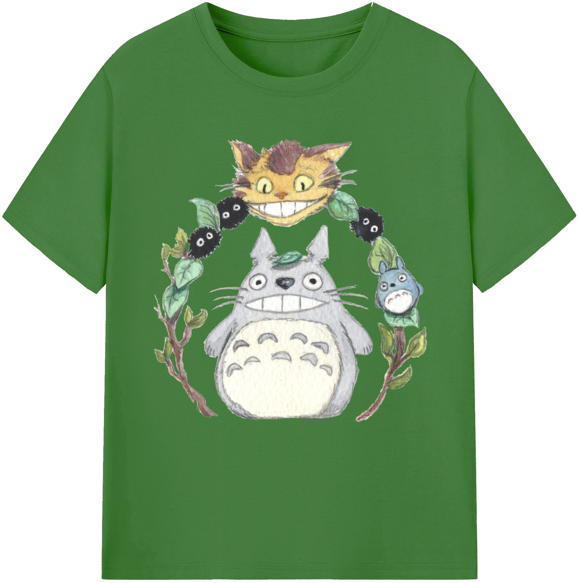 （画像用） となりのトトロ 草壁メイ 草壁サツキ My Neighbor Totoro Satsuki Kusakabe Mei Kusakabe レディースカジュアルプリントTシャツ（綿100％）